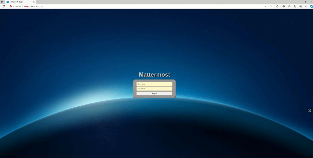 Мимикрия веб-интерфейса MeshCentral сервера под Mattermost