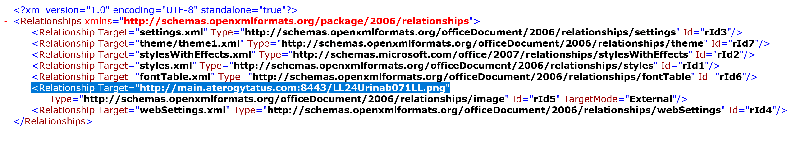 Рис. 31. Трекер в Word-документе