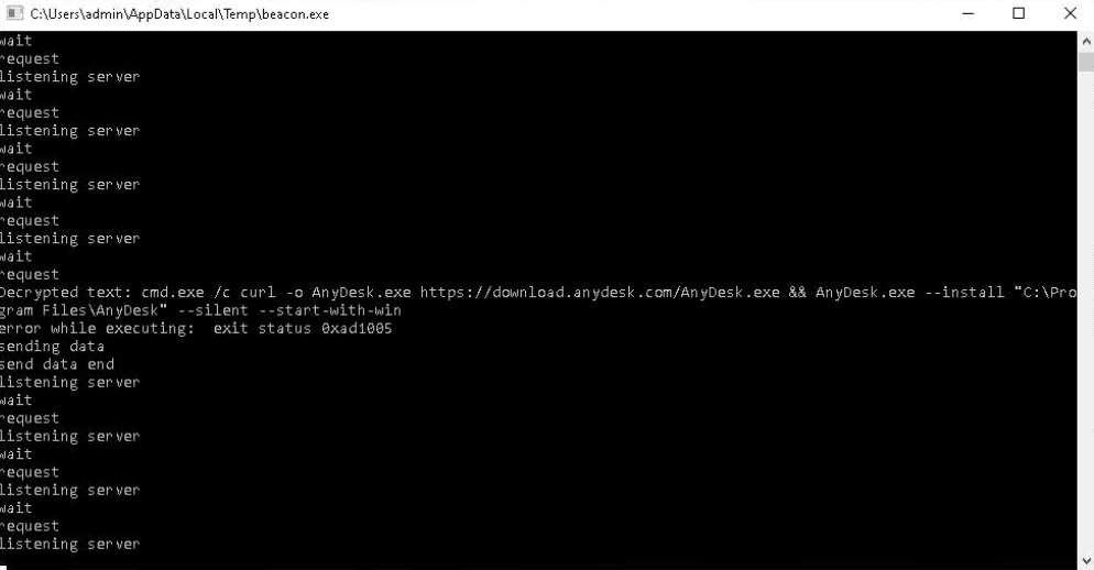 Установка и запуск AnyDesk с использованием утилиты curl