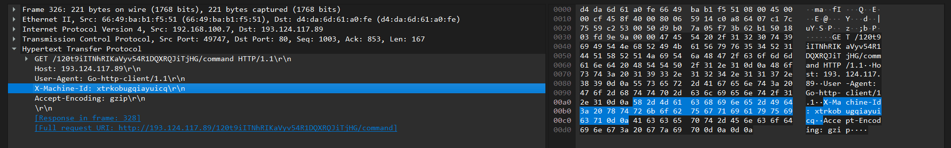 Передача GET-запросов по маршруту /command