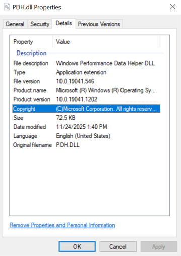 Рис. 14. Метаданные LuciLoad