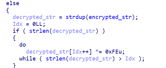Рисунок 32. Механизм расшифровки строк в бэкдоре PUMAKIT