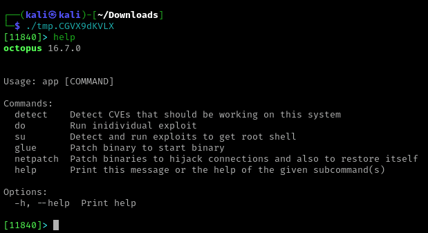 Рисунок 34. Список команд, доступных в REPL