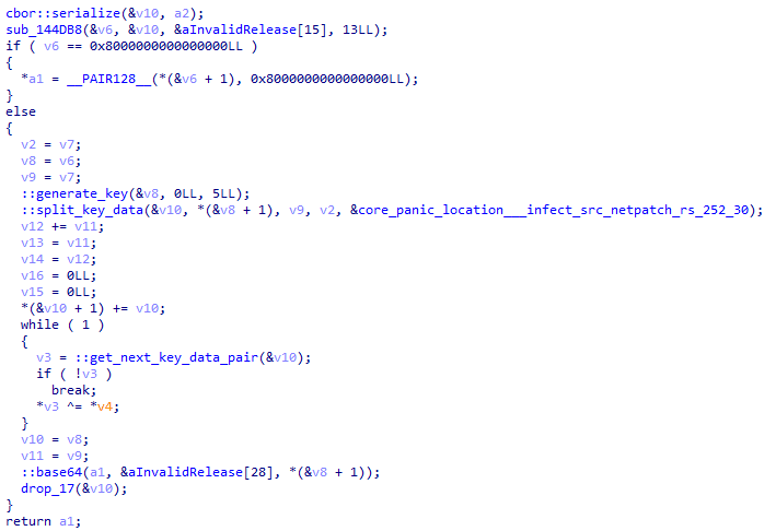 Рисунок 48. Шифрование конфигурации для mycelium