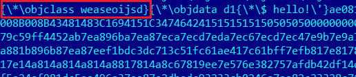 The object name in the RTF file