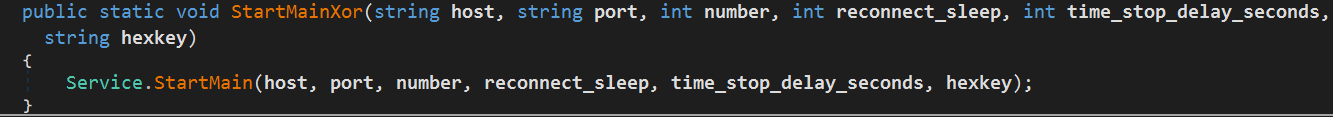 The export activated from the loader