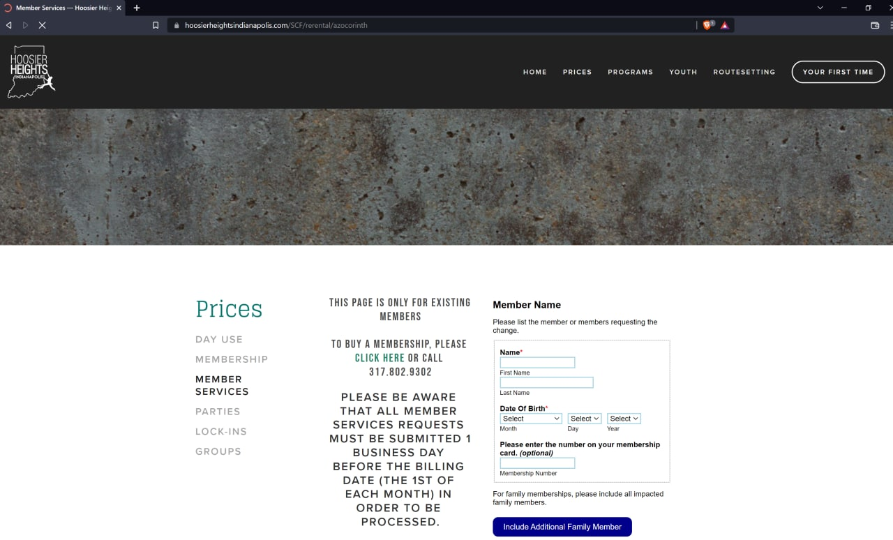 The legitimate site