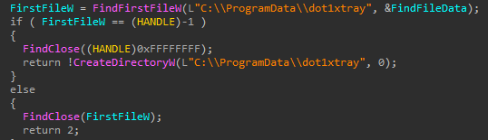 Checking for a directory