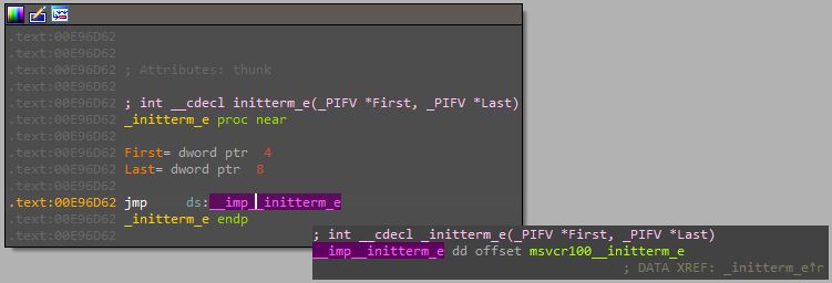 Calling a malicious function inside a legitimate application