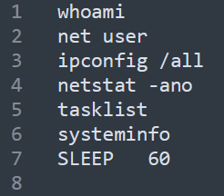 Contents of the file downloaded from C2