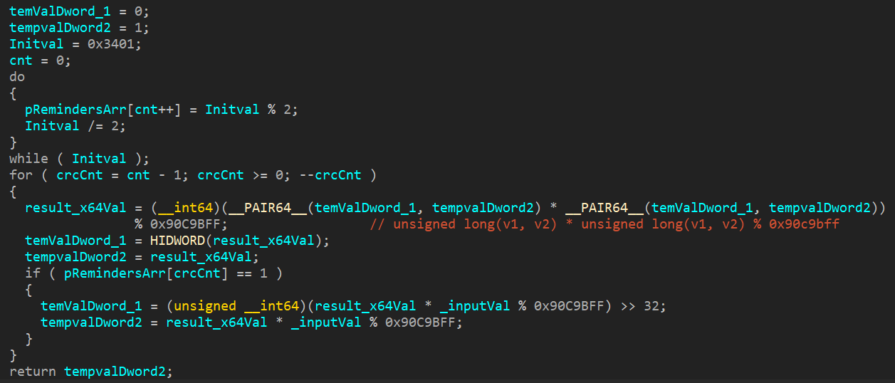 Encryption key obfuscation procedure