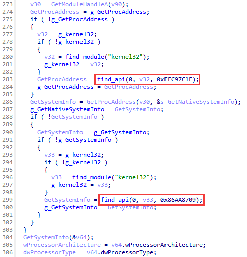 Figure 24. API function calls in PlugX