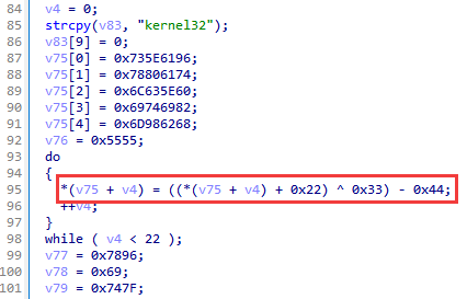 Figure 25. String encryption in PlugX
