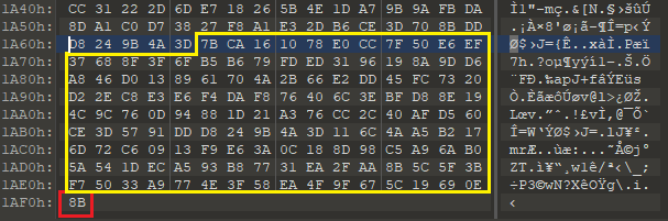 Figure 22. XOR key example