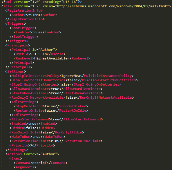 Figure 40. Decrypted part of XML