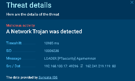 Information about network detection
