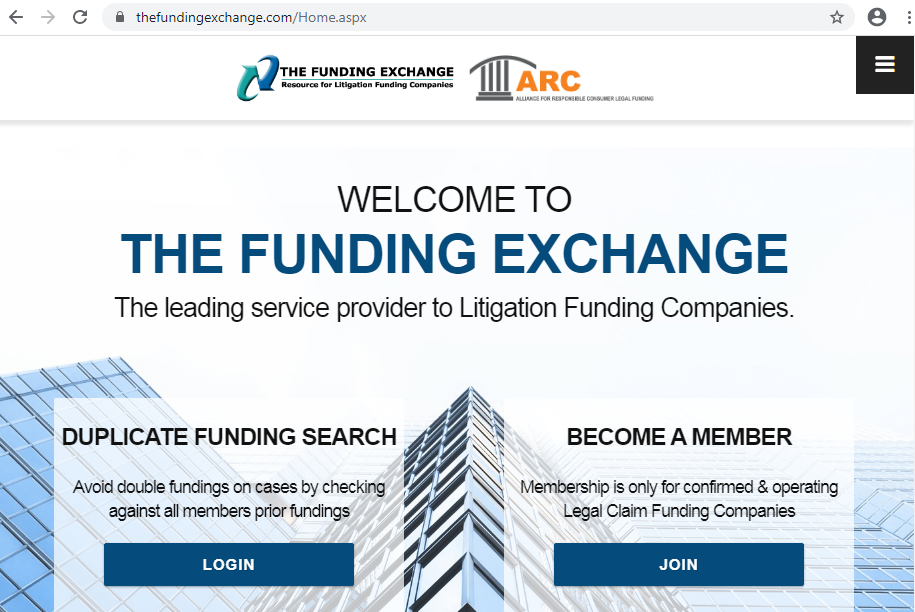 Home page of the website to which the user is redirected