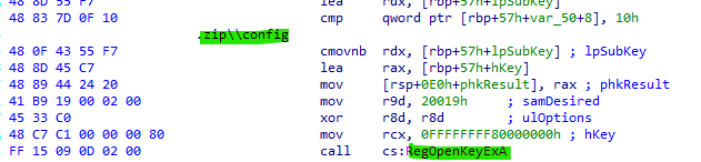 Accessing the registry to obtain the required value