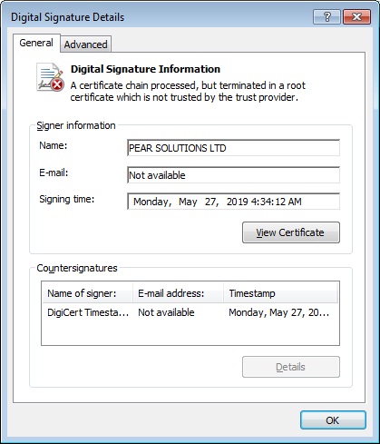Figure 1. Twein's digital signature