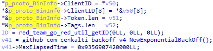 Initializing the structure